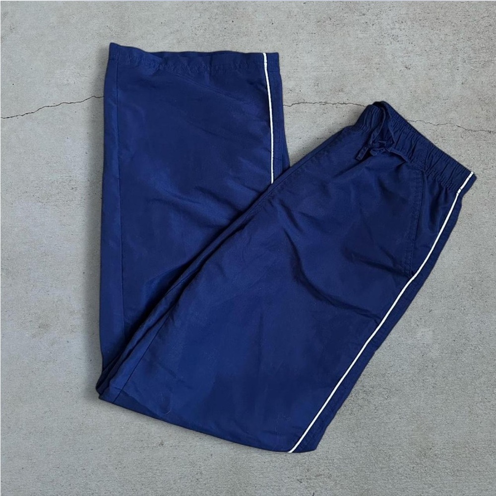 Kim Rogers Navy Joggers with White Trim
